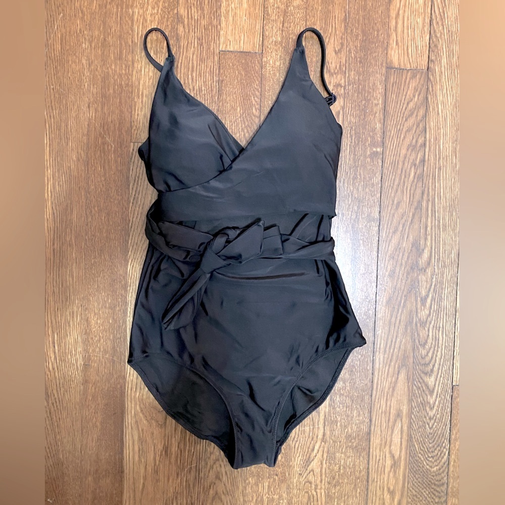Aerie one piece wrap tie front swimsuit